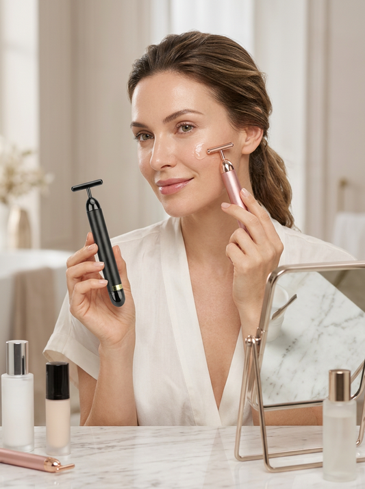 Lifter facial vibrant din aur de 24K